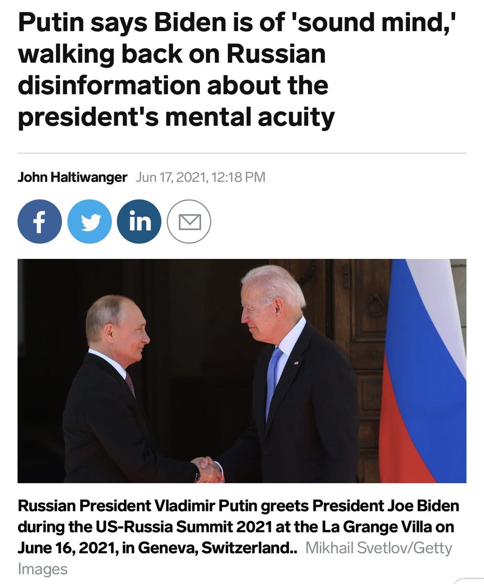 AlexandraChalup's tweet photo. It doesn’t matter what the former President says, he belongs in prison or a psychiatric ward for life. 

But interesting that Sean Hannity and Donald Trump are still executing Kremlin disinformation that even Putin himself publicly walked back. Projecting or out of ideas? https://t.co/a27pxFErl2