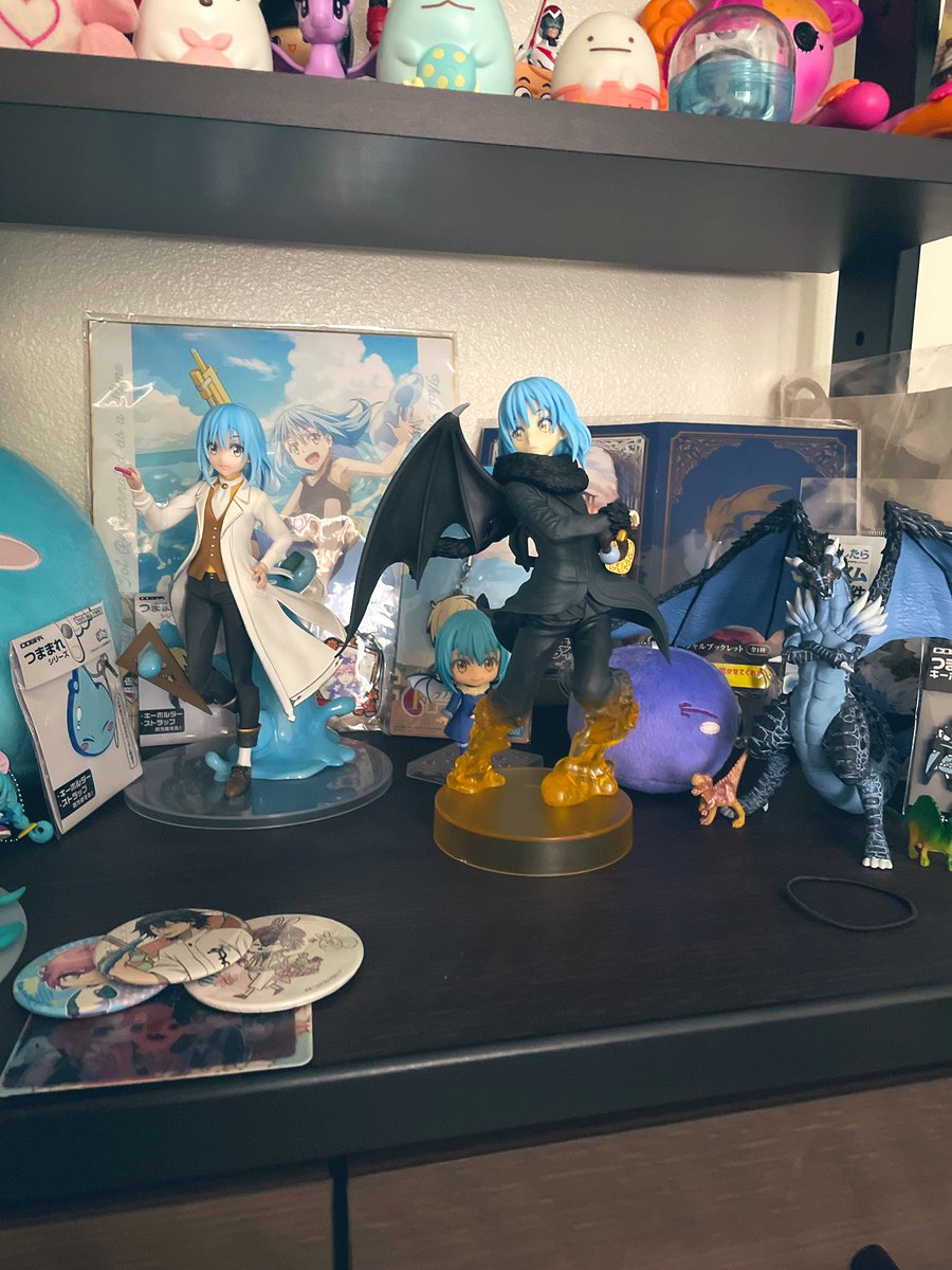 Oh also! BANPRESTO box arrived 😭❤️❤️❤️❤️❤️ the figure was a struggle but I’m so happy 🛐 more slime collection 🥰❤️