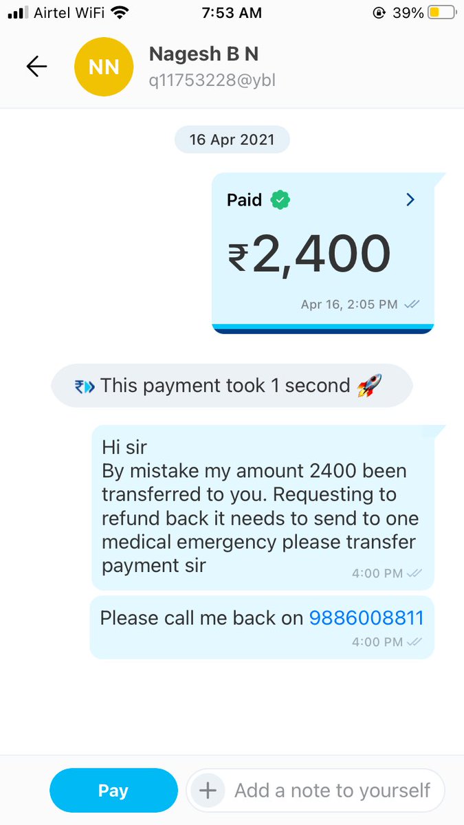 GsSanthosh33's tweet photo. @Paytm again it’s failed to keep up words 3 months over I lost 2400 rs amount might be small but no response for compliant given. I’m unsubscribing Paytm https://t.co/kSDFH9nv7d