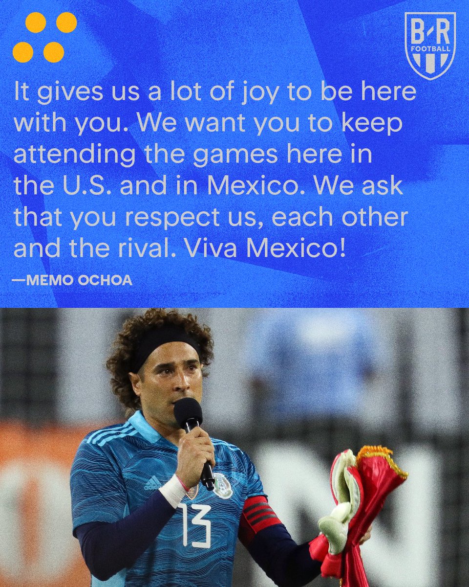 B R Football On Twitter Before Kickoff Of Mexico S Match Against Panama Captain Guillermo Ochoa Urged Mexico Fans To Stop Using A Homophobic Chant Https T Co Rdgaaxb1u5
