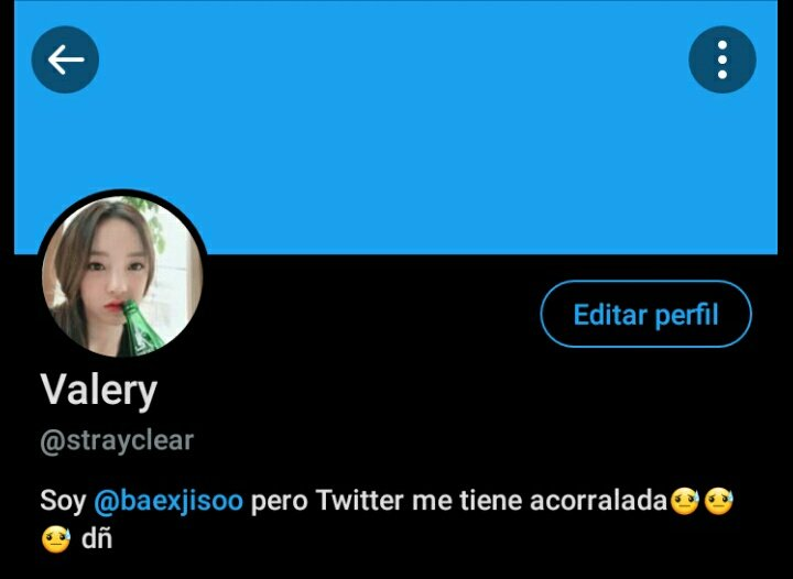 baexjisoo's tweet photo. Chicos voy a estar en @strayclear porque no me deja votar en esta cuenta y en nada me la suspenden den rt asi mis mutis se enteran!!!!!! https://t.co/FUr3VOVyj2
