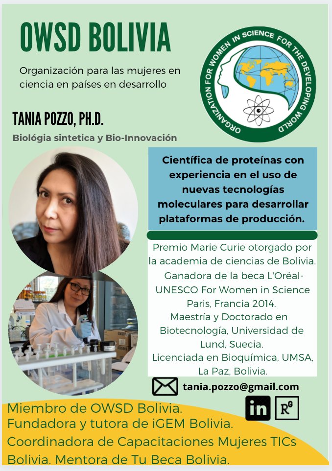 OWSD Bolivia tweet media