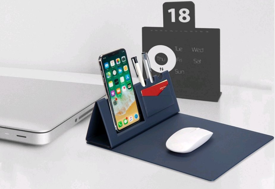 10w #wirelesscharger #mousepad #penstand #namecard slot all in one , new released new 5 in 1 #wirelesscharger #mousepad