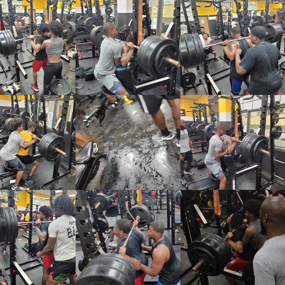 SamuelPadgitt's tweet photo. IF YO WEIGHT ROOM FLOOR DOESN'T LOOK LIKE THIS AFTER A SESSION,...
WELLLLLLLL NEVERMIND!!!
#MBLOCKDOMINATION #STAYTUNED #BUFFSPEED #BUFFSTRONG #SHOWTIME #GOTIME #NOGAMES #BIGFACTS #MBLOCK #AGNB #GATA #BNFA
#THEAFTERMATH https://t.co/crIUeQuLYk