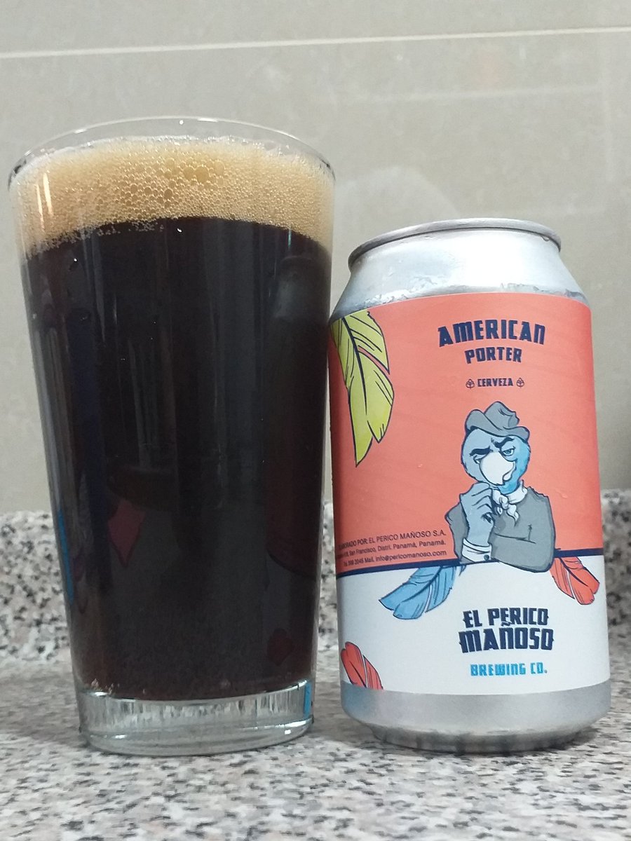 #ElPericoMañoso 🍻
#AmericanPorter 🖤 
#cervexa