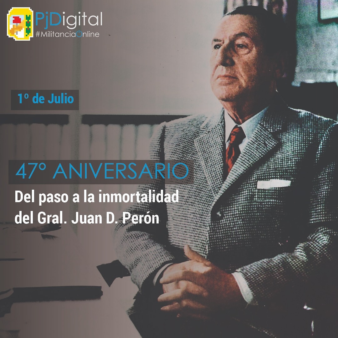 pjdigital_stafe's tweet photo. El 1° de julio de 1974 nos dejaba físicamente el General Juan Domingo Perón, quien supo interpretar en el corazón de la cultura nacional, el destino de un pueblo llamado a ser el pueblo más feliz de la tierra. Su enseñanza es eterna, su conducción permanente. https://t.co/uZhyadX0T2