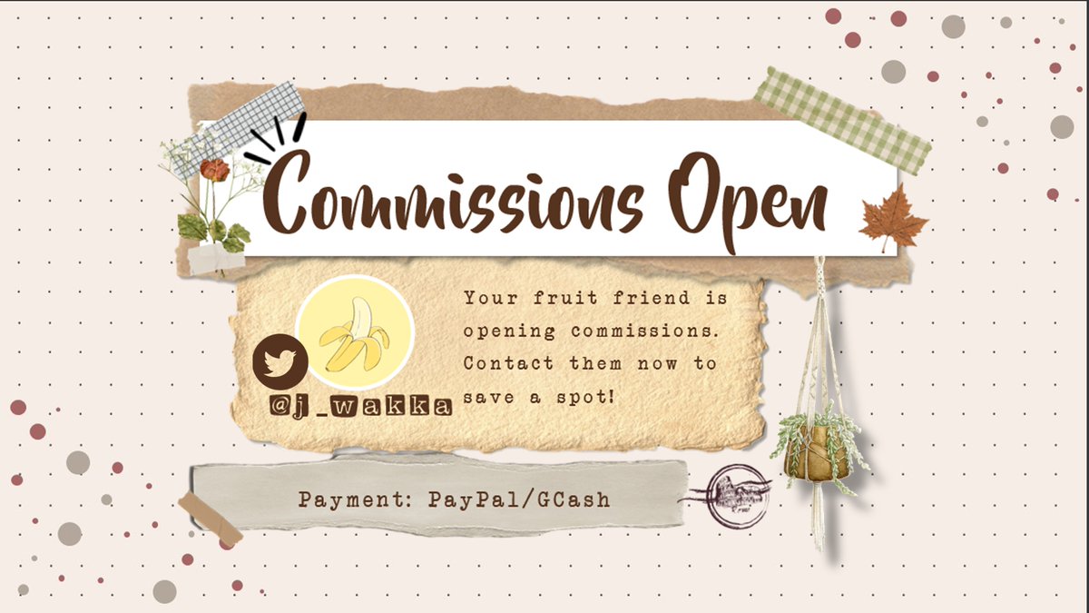 JueLieBin's tweet photo. 🍌🍌COMMISIONS OPEN🍌🍌

Hi ppl! I'm opening commissions to save up for my future college life. Feel free to contact me through dm if you have questions. Stay awesome everyone! ❤️

(Check the thread for more info)

#commissionsheet #commissionsopen #artph https://t.co/01hOrmiPqE
