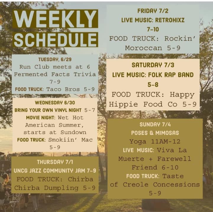 VivaLaMuerteNC's tweet photo. Here's the news from the land of Viva: Ranford Almond plays at Wahoo's this Thursday night. VLM plays with Farewell Friend (6-10pm) on July 4th at Oden Brewing.
#VivalaMuerte #FarewellFriend #RanfordAlmond #Greensboro #LiveMusic https://t.co/uxlcJuPke4
