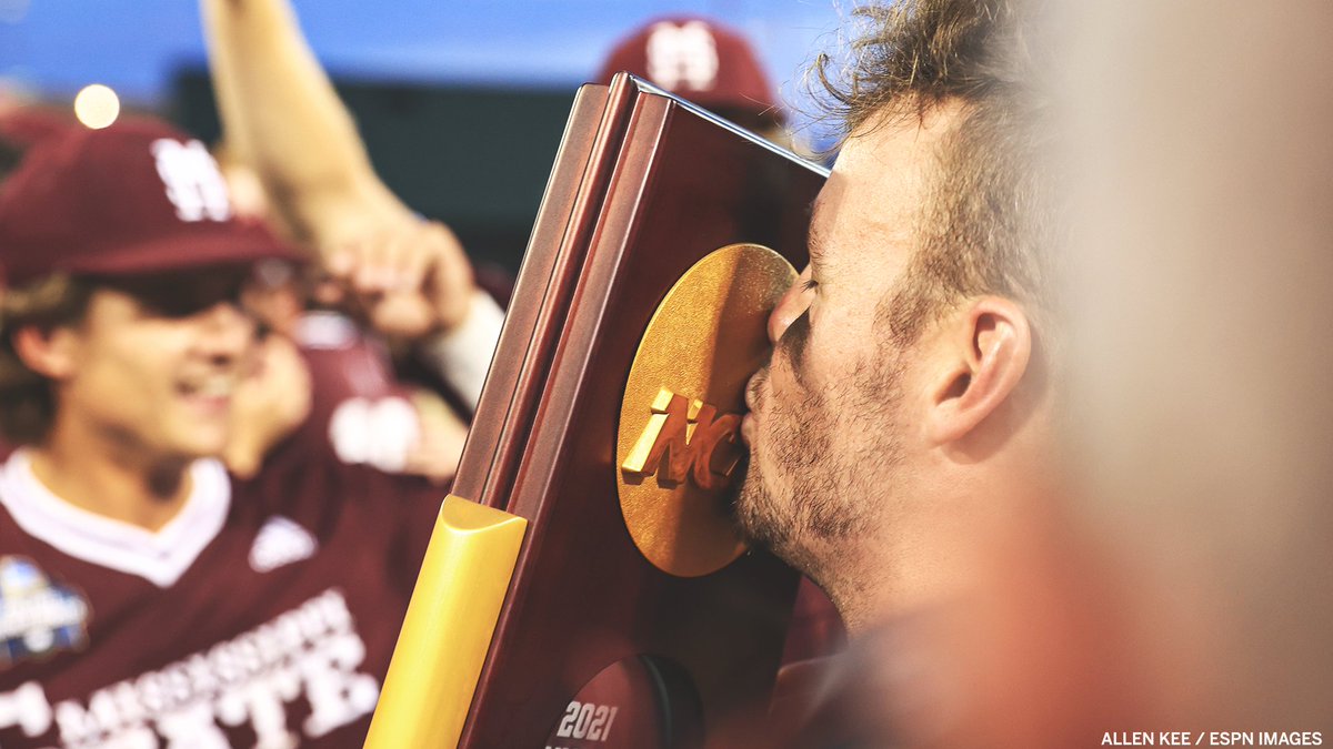 SECNetwork's tweet photo. A night Mississippi State will never forget.

@HailStateBB 🏆⚾ https://t.co/dHGgATmZ8K