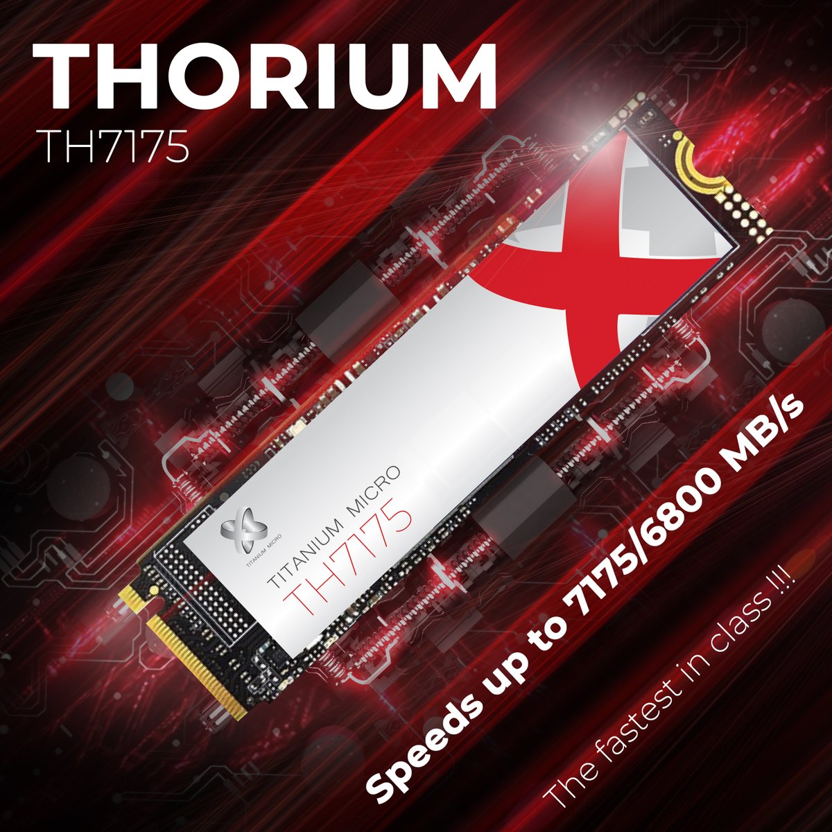 titaniummicro's tweet image. Top speed of the class 🏆 - Thorium 7150 the fastest internal SSD, boot up faster 🤩 load files quicker  high speeds performance up to 7175 / 6800 MB/s 

Get one now! : amzn.to/3h9K0KN

#internalSSD #nvme #gaming #computer #laptop #desktop #bootdrive #storage #upgrade