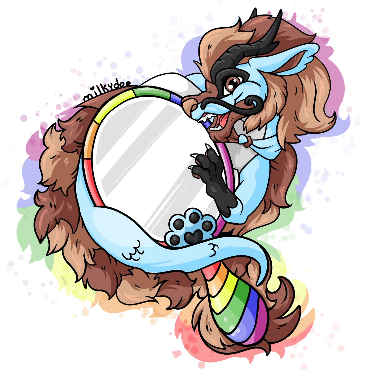 Milkydoe's tweet photo. @FursonaPins Hey there, I'm Milky~! 💗💌🌸 A sapphic ace who loves to bring sonas to life, you can find my comms and stuff here if you'd like to support my work! https://t.co/oQK4jFqvpg https://t.co/K76cm6Zvwr