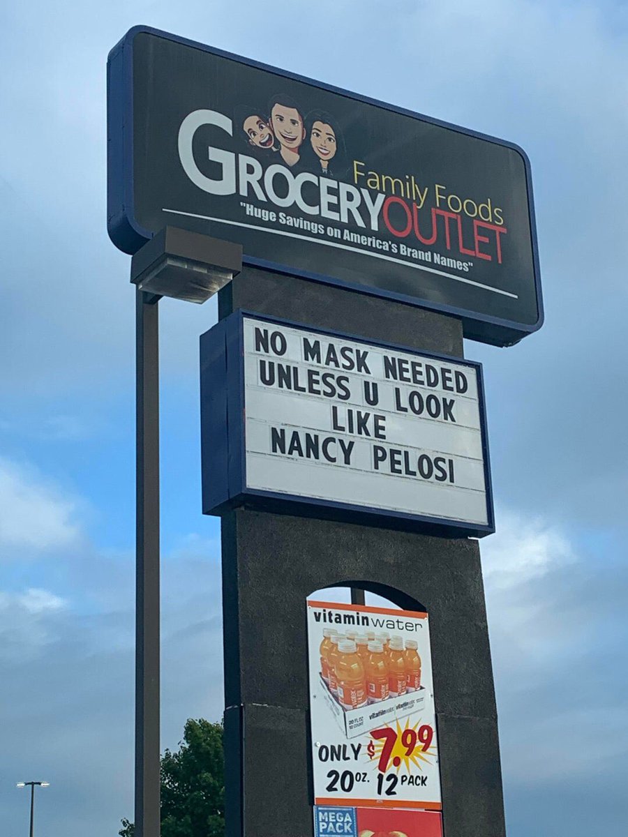 ⁦@capitolhunters⁩ ⁦@SeditionHunters⁩ I still feel sick to my stomach’: ⁦@FallRiverReport⁩  #FallRiver #familyfoods #GroceryOutlet store owner says he regrets role in #CapitolRiot “I kind of wish I’d never gone.” This is his sign on his store now- #J6