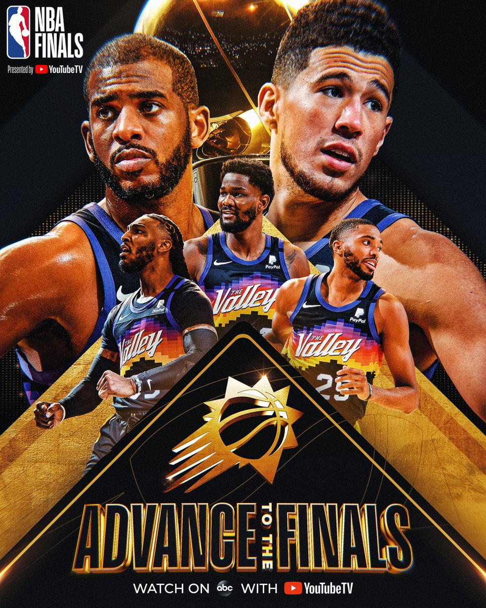 The @Suns defeat LAC 4-2 and advance to the #NBAFinals presented by @YouTubeTV for the first time since 1993! #ThatsGame https://t.co/t6dJeiahaN