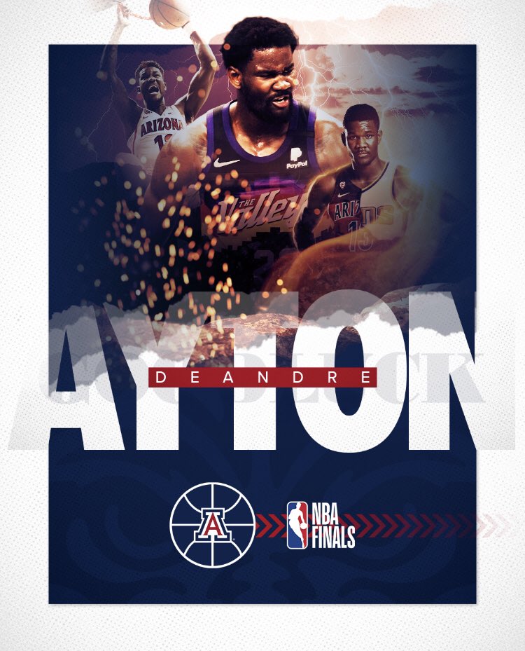 ArizonaMBB's tweet image. DA is on to the #NBAFinals!

#BearDown | @DeandreAyton