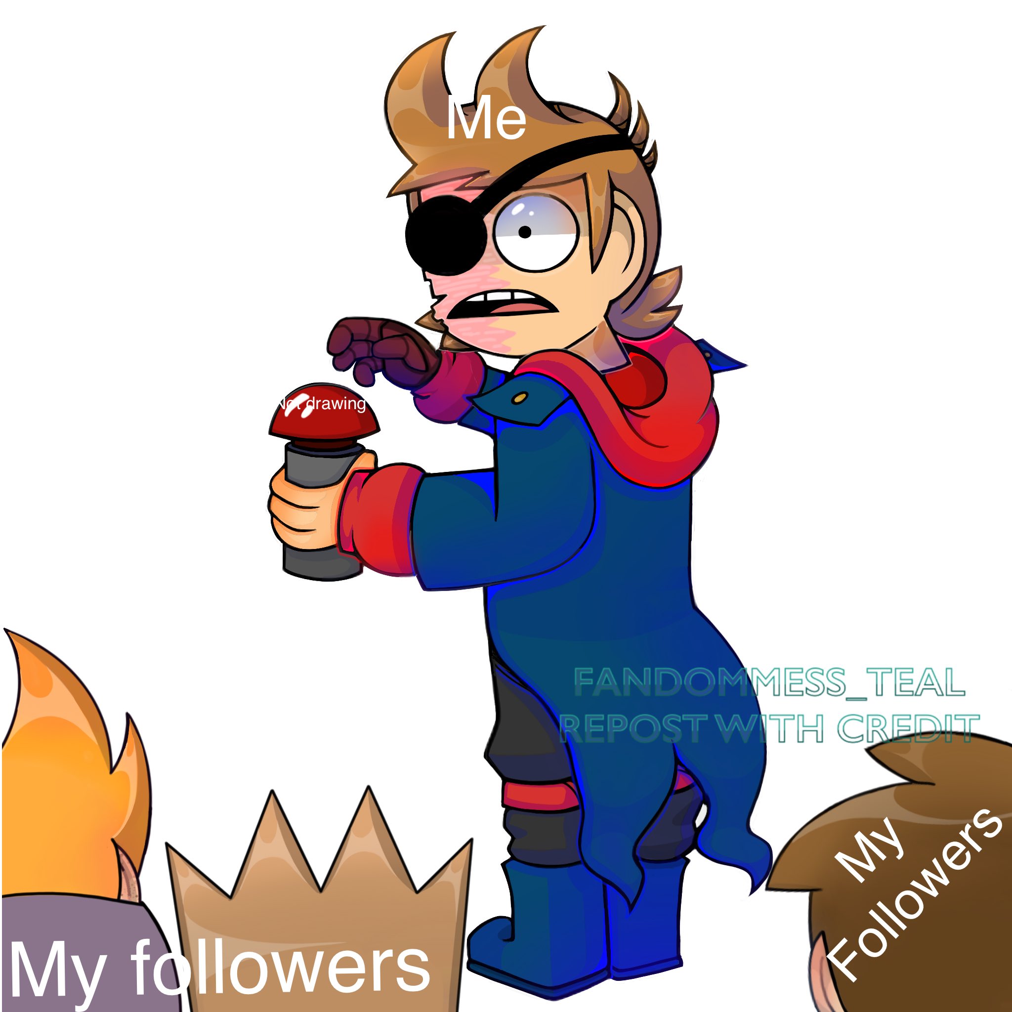 tEaL on X: I'm guilty. anyone else, too? - : #Eddsworld Character:  Matt, Tom, Tord, Edd Artstyle: Eddsworld - It's a redraw of a frame in The  End  / X