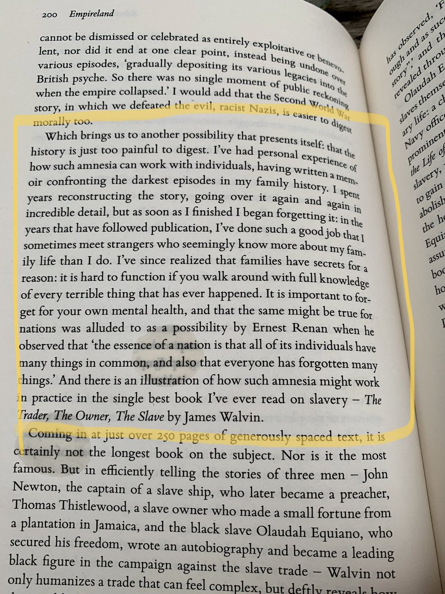 The second read of the summer finished. <a href="/Sathnam/">Sathnam Sanghera</a>’s ‘Empireland’ is a nuanced and personal look at imperialism. Having taught in Wolverhampton for three years and now Singapore for three, I’ve got a lot to think about. Looking forward to sharing extracts with Y12 in August.