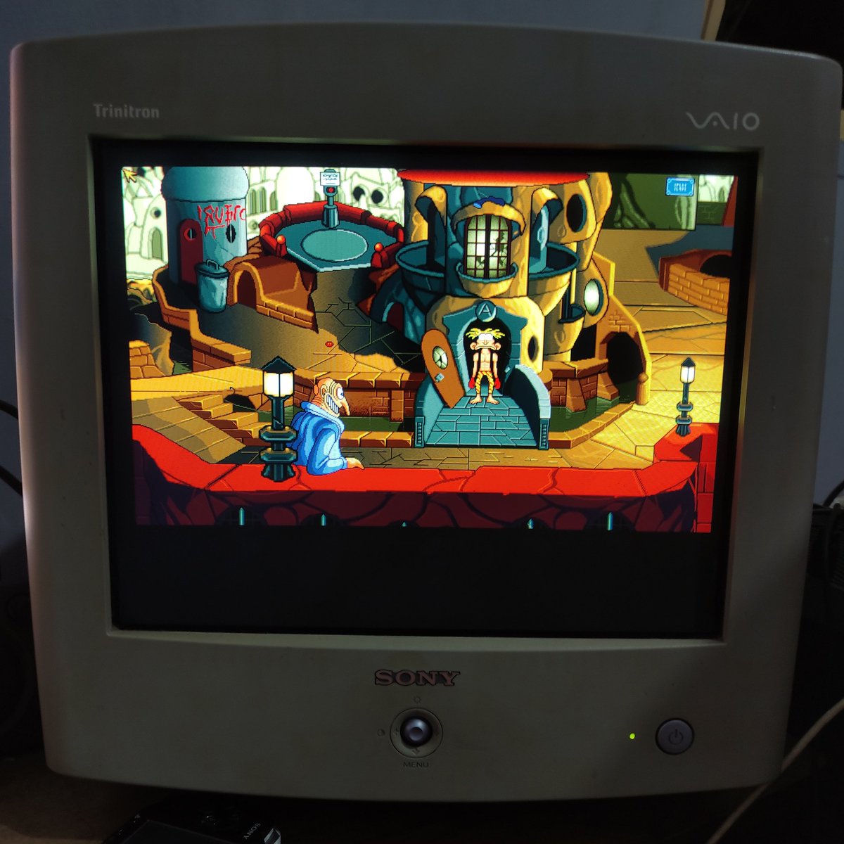 4by3crt's tweet photo. The Bizarre Adventures of Woodruff and the Schnibble (Coktel Vision, Sierra On-line, 1995)
#woodruff #sierra #pcgaming #pccrt #crt #retrogaming #sonytrinitron https://t.co/fOclP6cTS3