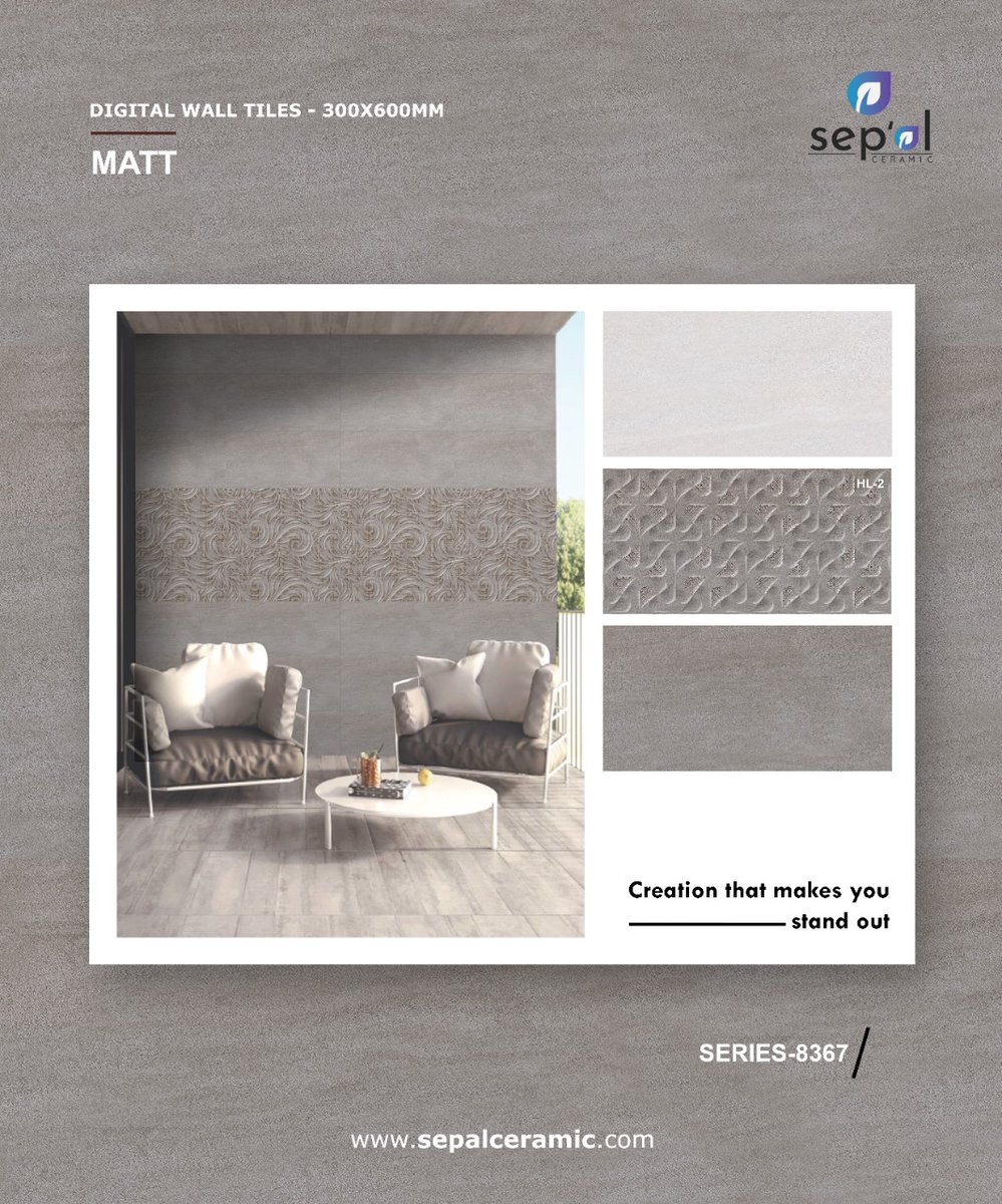 SepalCeramic's tweet image. 𝐒𝐞𝐩𝐚𝐥 𝐂𝐞𝐫𝐚𝐦𝐢𝐜

𝐃𝐢𝐠𝐢𝐭𝐚𝐥 𝐖𝐚𝐥𝐥 𝐓𝐢𝐥𝐞𝐬 
𝟑𝟎𝟎𝐗𝟒𝟓𝟎𝐦𝐦 | 𝟑𝟎𝟎𝐗𝟔𝟎𝟎𝐦𝐦 

𝐂𝐚𝐥𝐥:- +𝟗𝟏 𝟗𝟕𝟏𝟐𝟖 𝟐𝟏𝟒𝟎𝟎
𝐰𝐞𝐛:- 𝐰𝐰𝐰.𝐬𝐞𝐩𝐚𝐥𝐜𝐞𝐫𝐚𝐦𝐢𝐜.𝐜𝐨𝐦 

#Sepal #Sepalceramic #Sepaltiles #vitrified #manufacturing #tiles #ceramics #matt