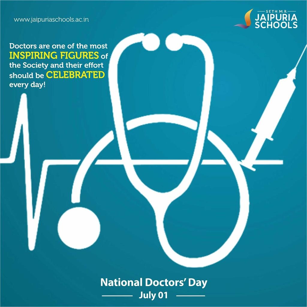 Doctors are one of the most INSPIRING FIGURES of the Society and their effort should be CELEBRATED everyday! #NationalDoctorsDay2021 #smrjs #jaipuriaschools #onlinelearning #covid_19 #admissionsopen2021 #onlineschool #NoLockDownOnLearning #stayhealthy #DoctorsDay2021