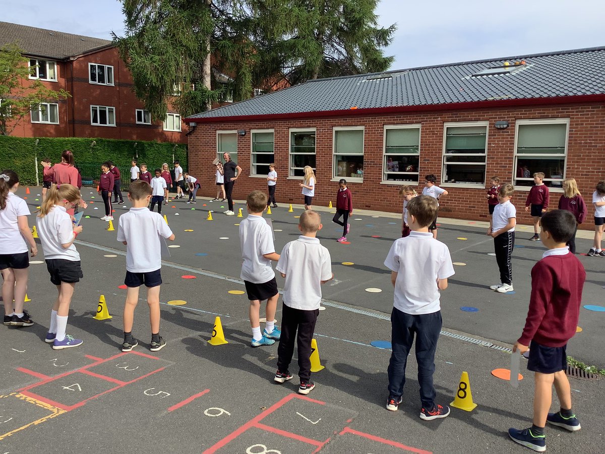 TyntesfieldLC's tweet photo. Having fun outdoors with Maths... we had a boogie to the Cha cha slide whilst translating coordinates on a giant grid. https://t.co/hkRntqmplJ