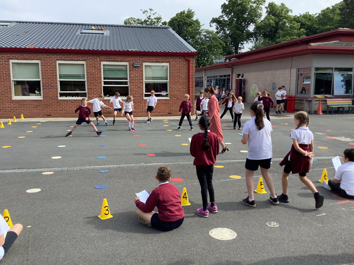 TyntesfieldLC's tweet photo. Having fun outdoors with Maths... we had a boogie to the Cha cha slide whilst translating coordinates on a giant grid. https://t.co/hkRntqmplJ