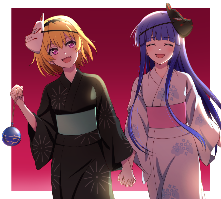 古手梨花 ,北条沙都子 「いよいよひぐらし卒!!楽しみ～!さとりか…
#ひぐらしのなく頃に 」|さな🦊🍇のイラスト