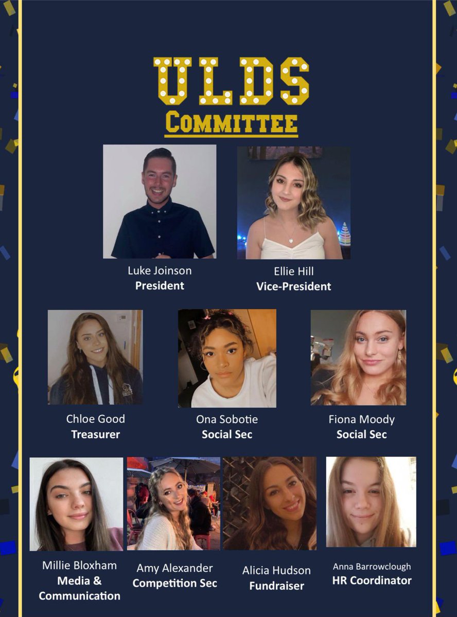 uldance's tweet image. With a new year beginning, we are so excited to welcome our new 21/22 committee!! If you have any questions about the society please drop us a message! I can’t wait to dance with you all again! Lots of ULDS love - Luke💙💛