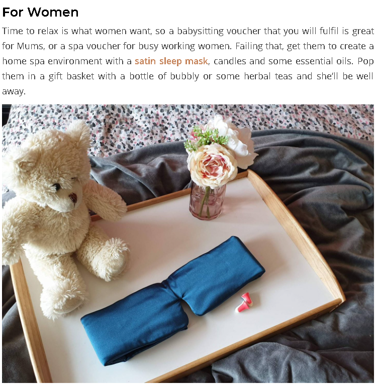 SleepMasterEU's tweet image. If you want something a bit more permanent (and a lot cheaper) than a Spa Day check out this adult`s gift guide recommendation of our Sleep Master Sleep Mask from  midwifeandlife.com/adults-gift-gu…  #SleepMastersleepMaskReview