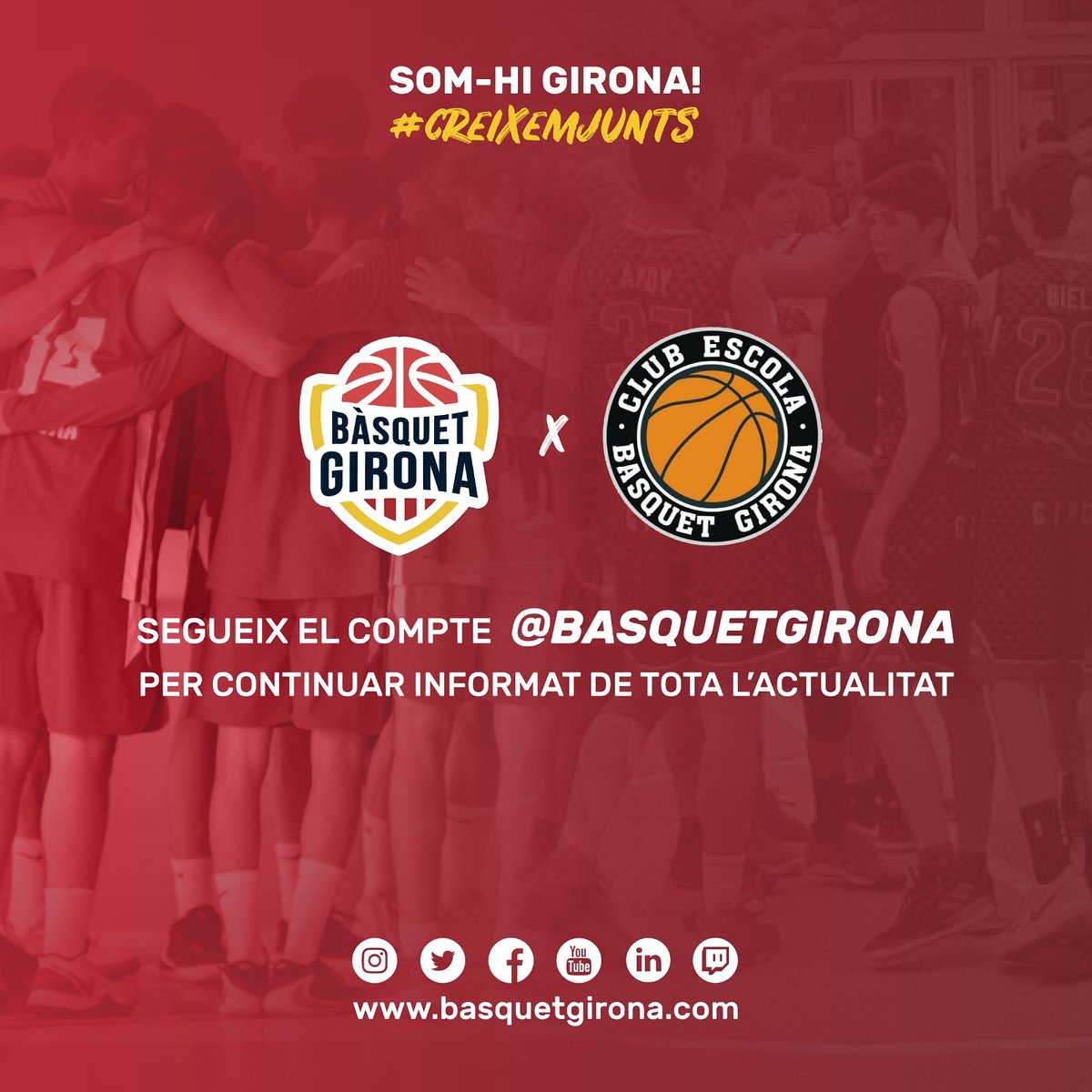 CEB Girona (@ceb_girona) on Twitter photo ❗ CANVI DE COMPTE!
📌 A partir d’ara coneix tota l'actualitat dels equips de la base del club a <a href="/BasquetGirona/">Bàsquet Girona</a> ❗ CANVI DE COMPTE!
📌 A partir d’ara coneix tota l'actualitat dels equips de la base del club a <a href="/BasquetGirona/">Bàsquet Girona</a>