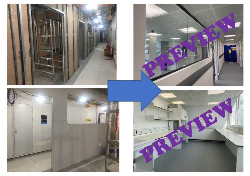 What a difference 3 months makes! We cannot wait until construction works are completed so we can unveil our shiny new CAMO space!