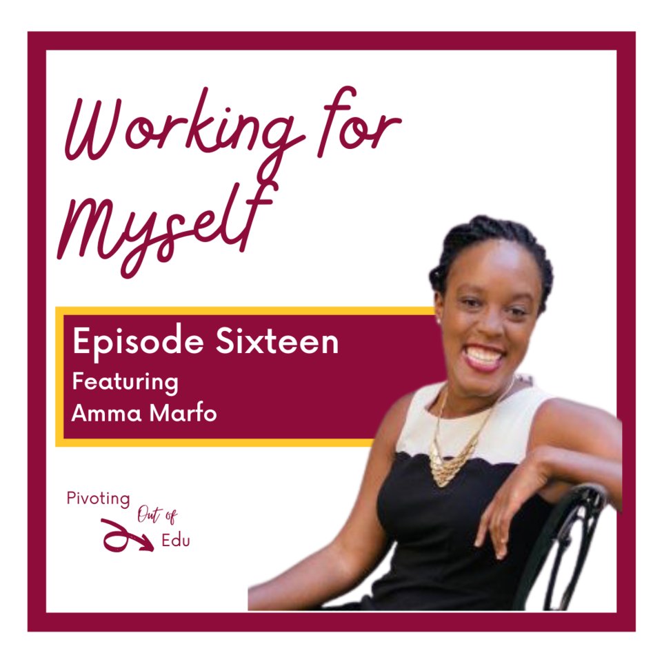 Comin' at ya with 2 episodes this week since we missed last week due to illness. We welcome Amma Marfo who discusses her journey where she left campus-based positions to work for herself. We LOVED chatting with Amma!

➡️ pivotingoutofedu.com/episodes/16-wo…