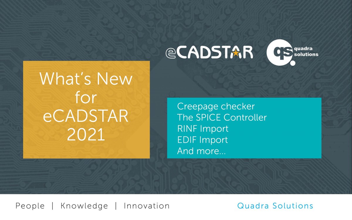QuadraSolutions's tweet image. Did you miss the “What’s New for eCADSTAR 2021” Webinar? Here&apos;s your chance to watch it again, when it suits you. Download the Webinar now ----&amp;gt; buff.ly/3vHO60I
#pcbtools #ecadstar #eda#pcbdesign #eda