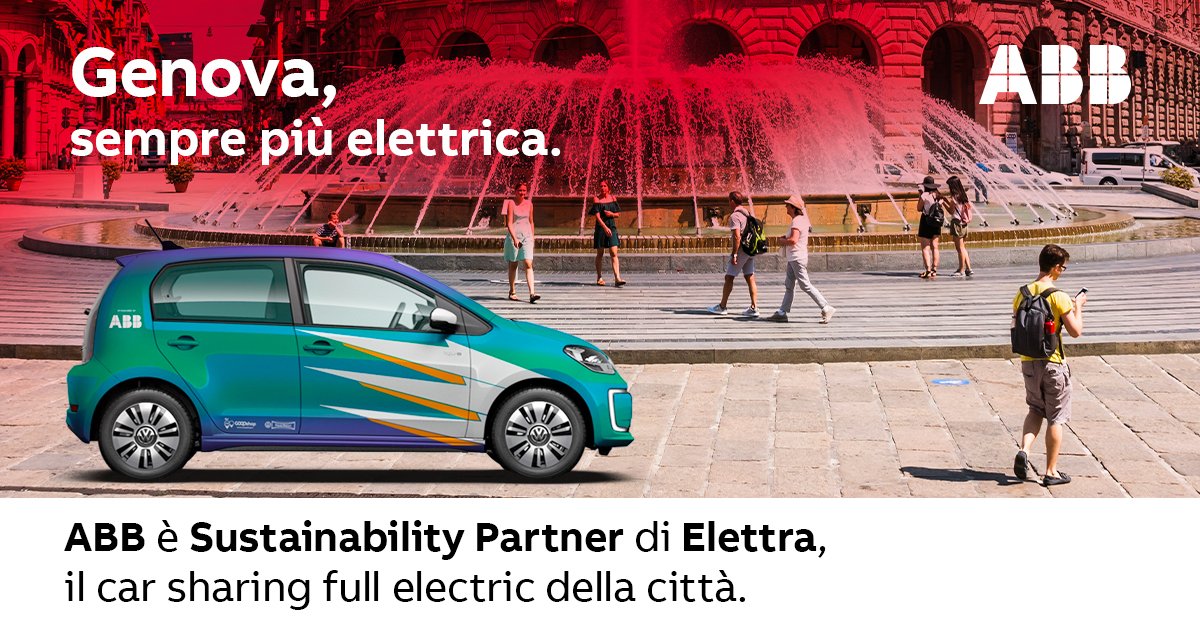 Viaggiare #sostenibile a Genova ora è possibile grazie alla #MobilitàAumentata di #ABB.

Siamo #Sustainability Partner di #Elettra, il #carsharing full electric della città; insieme produrremo impatti positivi, misurabili e sostenibili.

Scopri di più ➡️ bddy.me/361oPEi