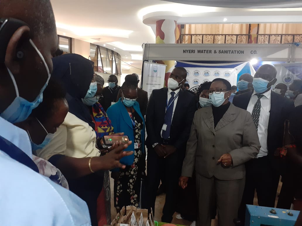 The CS, Ministry of Water, Sanitation &amp; Irrigation <a href="/SicilyKariuki/">Sicily Kariuki, EGH</a>, H.E -Deputy Governor of Nakuru <a href="/DrErickKorir/">Dr. Erick Korir</a> &amp; CEC WEENR <a href="/Eng_F_Ngeno/">Dr. Eng. Festus K. Ng’eno, MIEK, CBS</a> visit our stand at the ongoing <a href="/WASPAKenya/">WASPA</a> Conference at Lake Naivasha Resort with <a href="/VEI_NL/">VEI</a> <a href="/WforL/">Water for Life</a> <a href="/wiwas_kenya/">Women in Water and Sanitation Association</a> 
#EnrichingLife #StaySafe