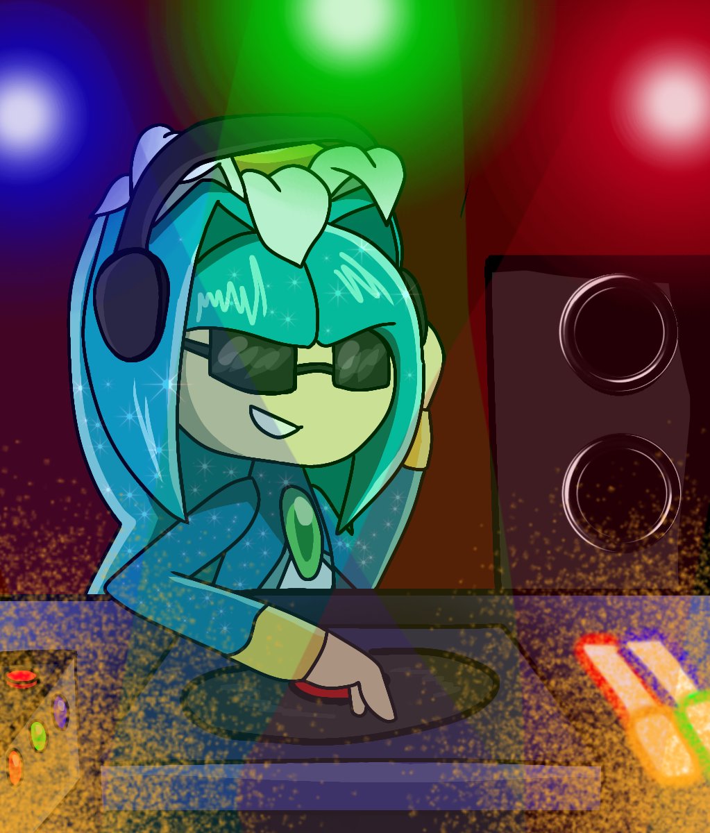 Beeeeeks1's tweet photo. Party time with Galaxina!! This has definitely been inspired by the song "At The Gala". 
#sonicx. #Galaxina #seedrian #cosmo #sonic #sonicthehedgehog #sonicfanart #fanart #art #drawing #drawings #party #music https://t.co/D1A4iLY0WA