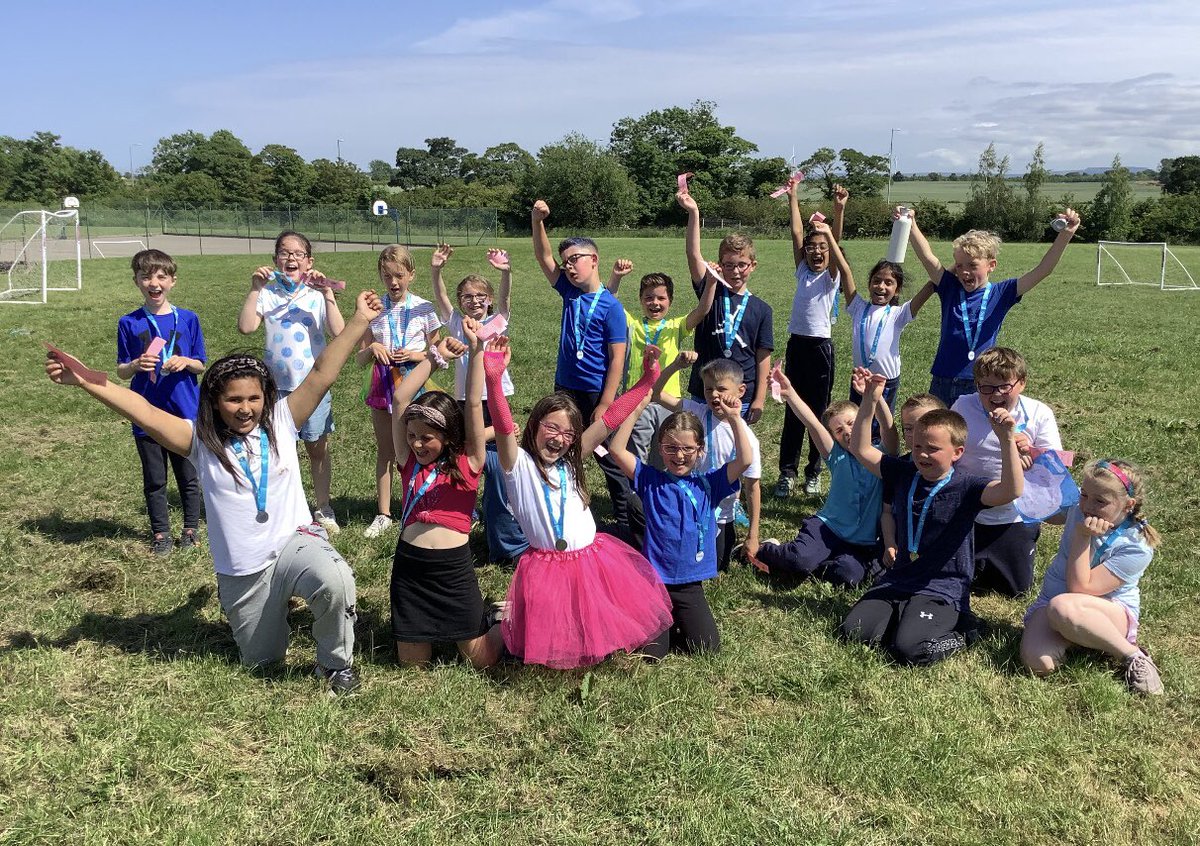 Year 4 Greece feeling very proud after their ‘Race for Life’.