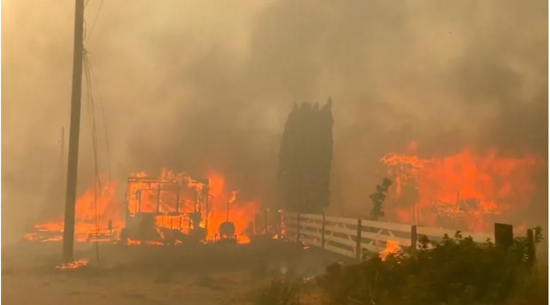 A village burned, with only +1.2°C of warming