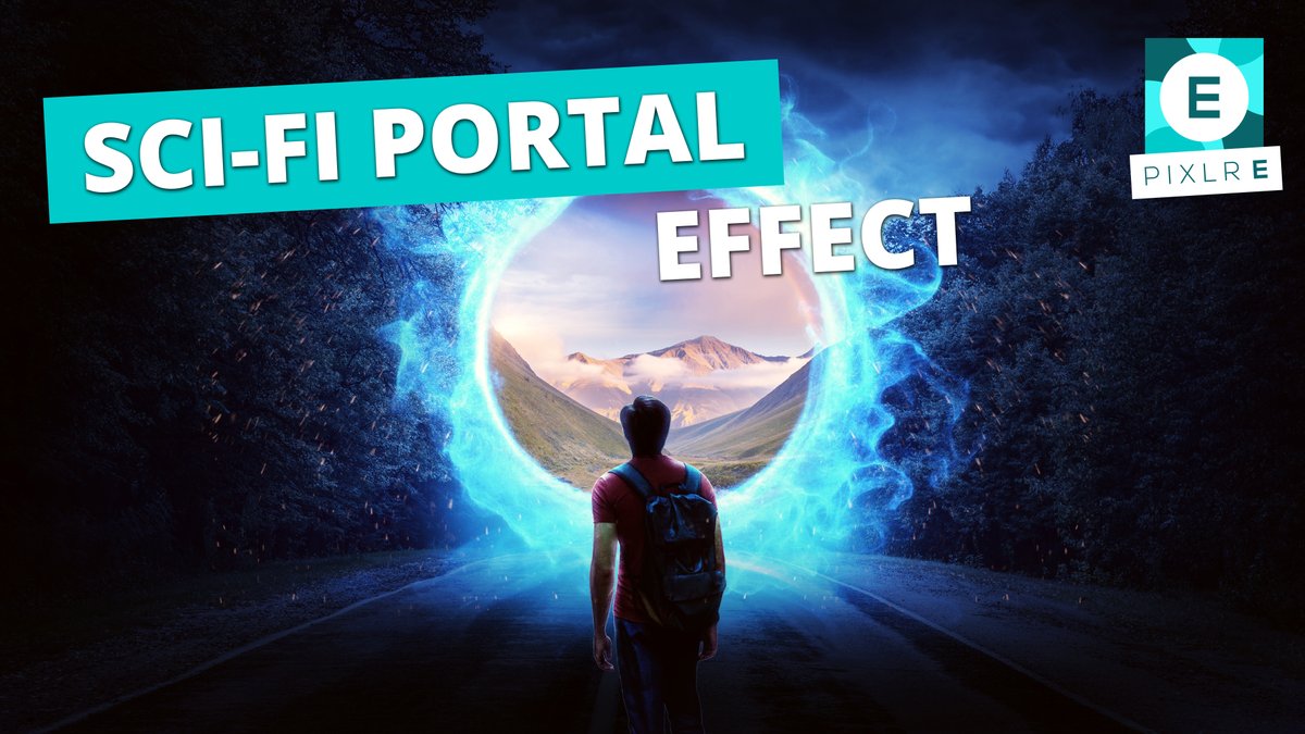 pixlr's tweet photo. In today's tutorial, learn how to create a cool sci-fi portal effect in Pixlr E! 
Watch the full YouTube tutorial here ⬇️ 
https://t.co/UiEszXQmh0 

#pixlr #pixlrtutorial #portaleffect #photoediting #surreal #madewithpixlr https://t.co/3NAUI81MNC