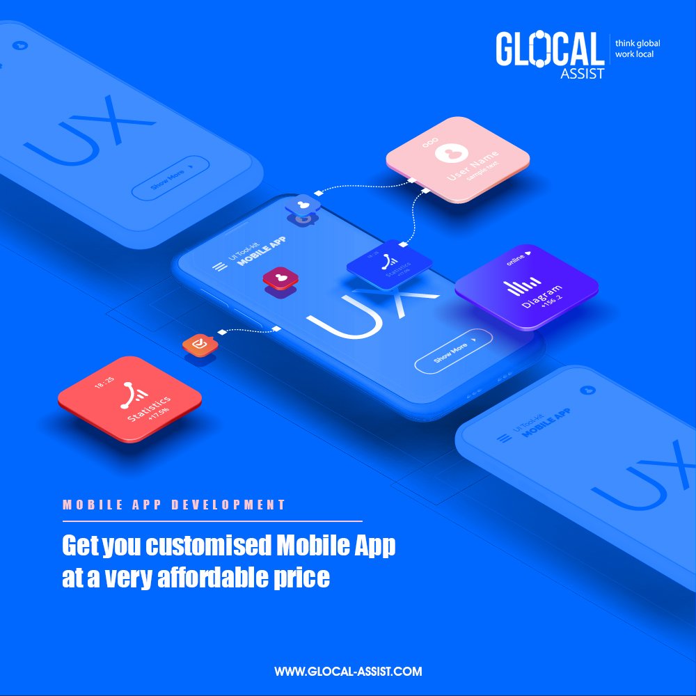 AssistGlocal's tweet image. Get you customized Mobile App at a very affordable price.
Contact us glocal-assist.com/contact-us

#GlocalAssist #appdevelopent #appdevelopmentcompany #androiddeveloper #iosdevelopment