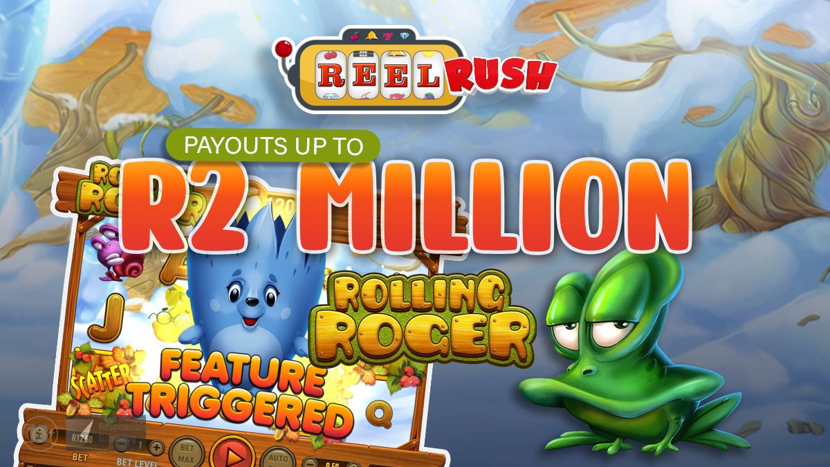 Lotto_Star's tweet photo. Spin into the month of July with the little but energetic Rolling Roger and watch him collect great fortune for you. Place your bets now on our Reel Rush Games for a chance to win payouts of up to R2 Million β instantly.π°
#lottostar #rollingroger https://t.co/OFCGVKpcqM