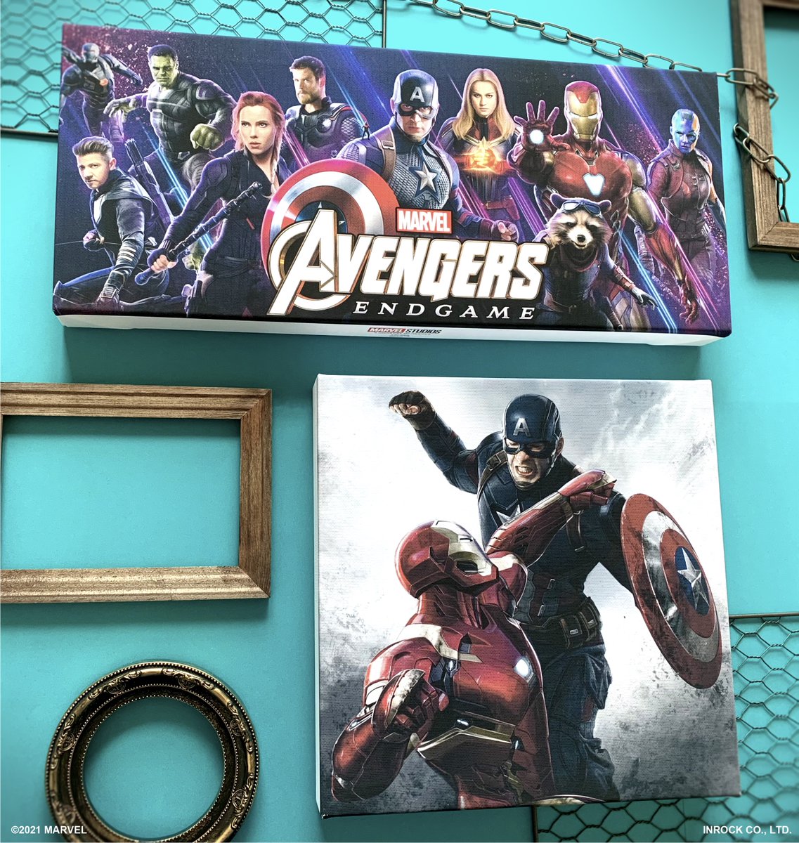 マーベル　MARVEL  アベンジャーズ　マーベル展　キャンバスアートパネル