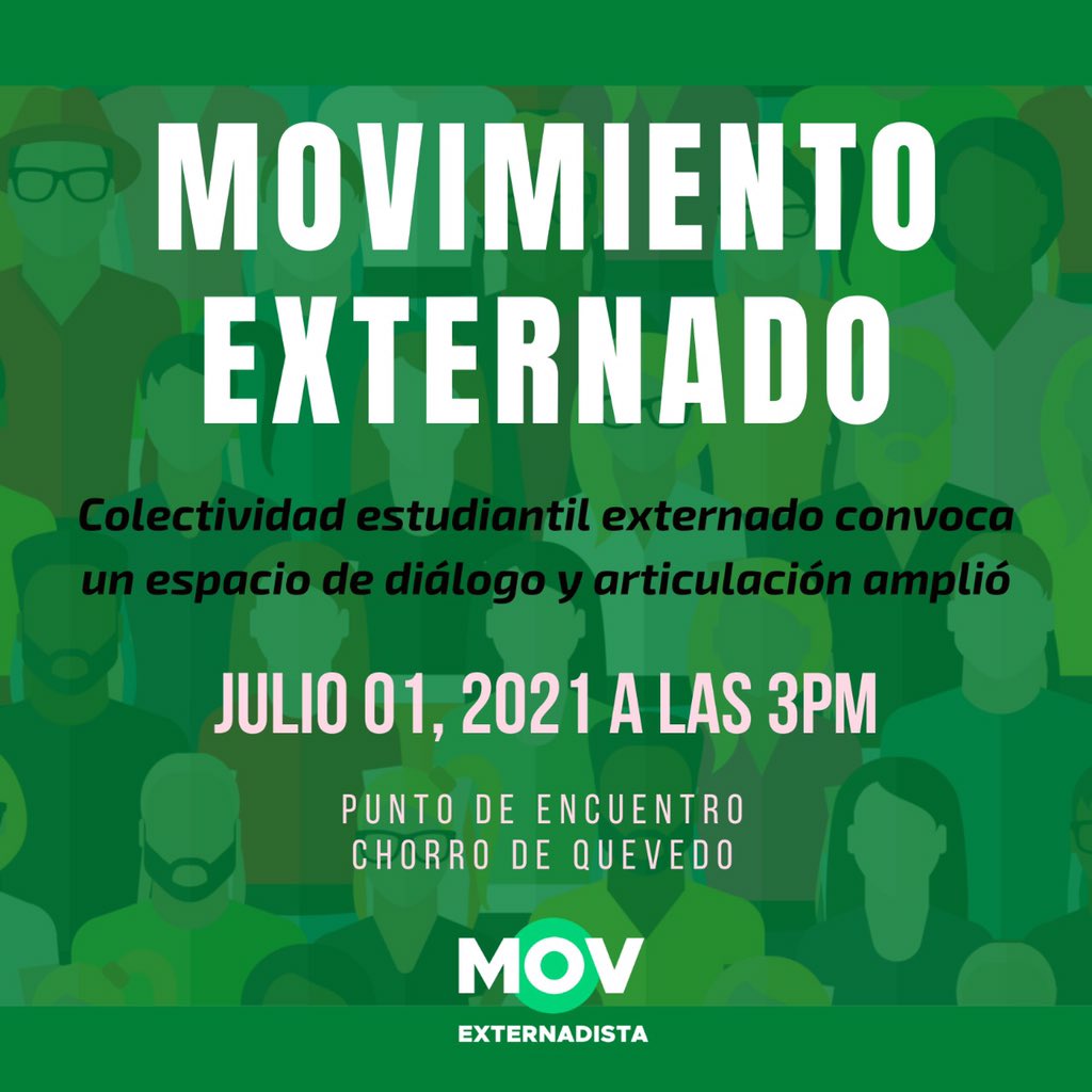MovimientoExte1's tweet photo. Las/os esperamos 💚 https://t.co/58HMsYOf9L