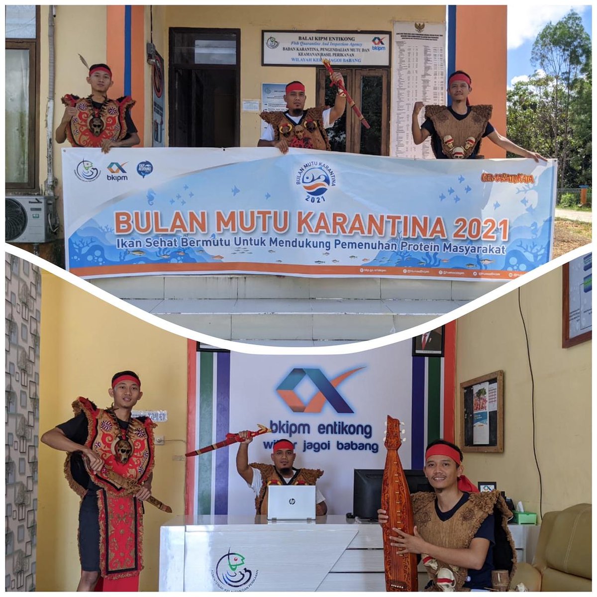 BPPMHKPEntikong's tweet photo. Pekan Pelayanan Publik tahun 2021 awilayah Kerja BKIPM Entikong Jagoi Babang. Kalimantan Barat.
@bkipm_kkp
@rinajanwar_bkipm
#KKPRBEBOUND
#pekanpelayananpublikbkipm2021
#pekanpelayananpublik
#MenteriKelautanPerikanan
#MenteriTrenggono
#MenteriKKP
@rinajanwar2201 https://t.co/HZFAd5sKRP