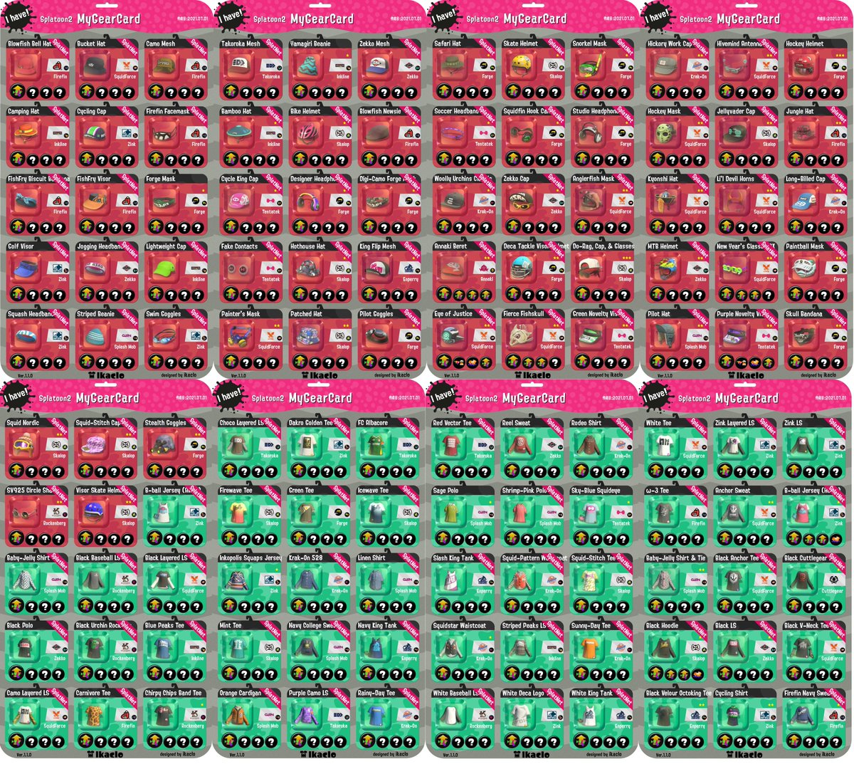 mainpowerup's tweet photo. here we go c:
MPU gears as of July 2021:
https://t.co/HaMdvFw7Ix
#Splatoon2 #GearTrade #GearDistribution https://t.co/DXd23WPExj
