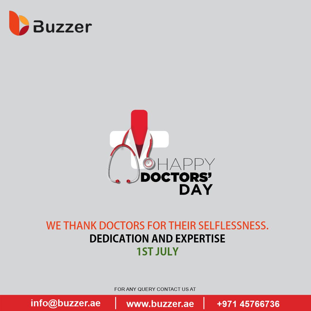 buzzer_ae's tweet photo. We salute the Doctors and frontline workers who are working day &amp; night to serve mankind in this pandemic. Happy Doctor’s Day!

#DoctorsDay #doctors #nationaldoctorsday #doctorslife #StaySafe #StayHome #OnlineMarketing #DigitalMarketing #digitalmarketingagency https://t.co/UmgmeHnuQY