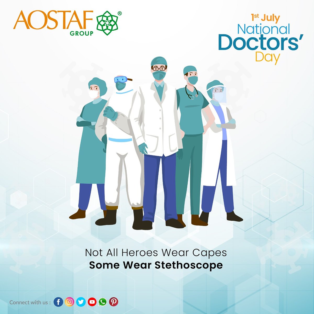 Aostafgroup1's tweet photo. "Not all heroes wear capes some wear stethoscopes."

🧑🏻‍⚕️National Doctor's Day🧑🏻‍⚕️

@Aostafgroup1

#doctorsday #doctors #doctor  #nationaldoctorsday #happydoctorsday #Aostafgroup #mask #n95mask #work #trust #hygiene #certified #follow #routine #facemask #test #breathe #masks https://t.co/4SUpFd7Xz5