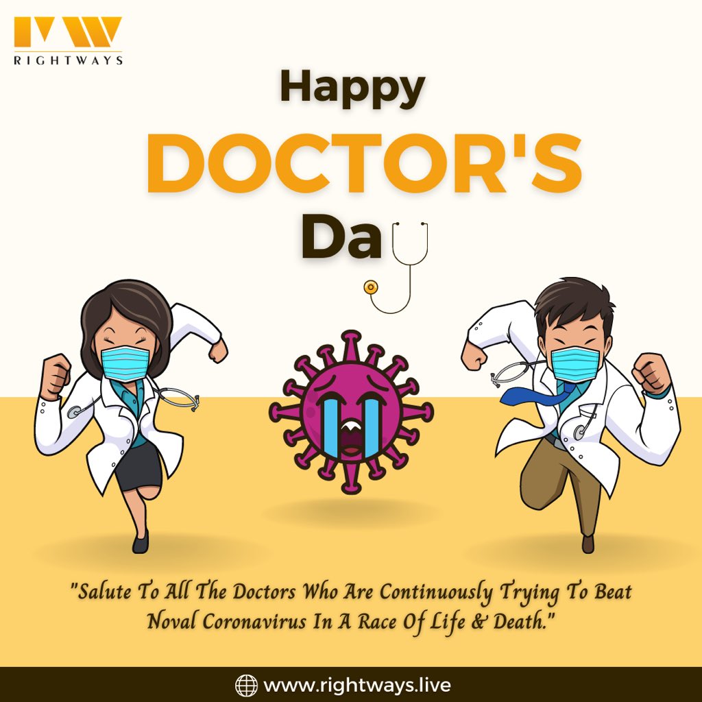 rightways19's tweet photo. “Salute to all the doctors who are continiously trying to beat the coronavirus in a race of life &amp; death.”

Wishing all the doctors a very happy National Doctor’s Day.

#Doctor #doctorslife #DoctorsDay2021 #doctorday #COVID19 https://t.co/c35YoPlGRn