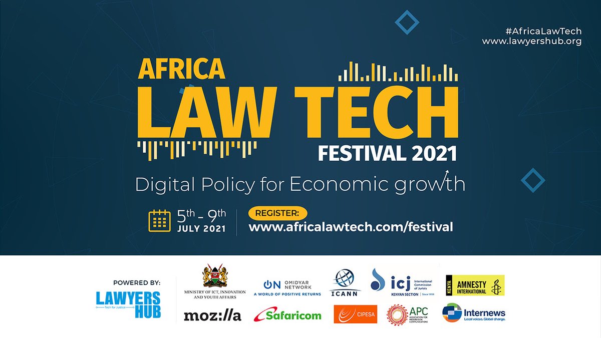 Africa law tech festival set for 5-9 July 2021, are you ready?
ifree.co.ke/2021/06/the-af… 

#AfricaLawTech