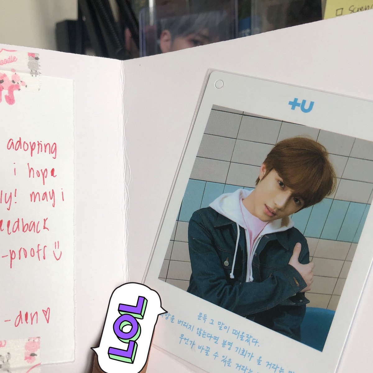 bgcarts's tweet photo. ## mail ! ... 💌
— #ynhttp_proofs
beomgyu tdcs +u came today!!!!! thank U sm den @yunahttps for letting me adopt him 🥺🥺 mwaaaaa V tdcs beomgyu agenda done ‼️ soobin naman san k n ?!? https://t.co/9kPjnQwW4E