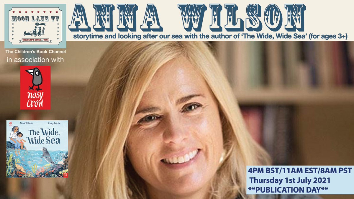 🎠📺TODAY 4PM BST/11AM EST/8AM PST…
🔗youtube.com/c/moonlanetv 📚

🌟PUBLICATION DAY STORYTIME🌟
🌊 🦭♻️💙‘National Trust: The Wide, Wide Sea’
with author @acwilsonwriter
For ages 3+ yrs
  
#TheWideWideSea @NosyCrow
🛍️🔗uk.bookshop.org/a/47/978178800…
